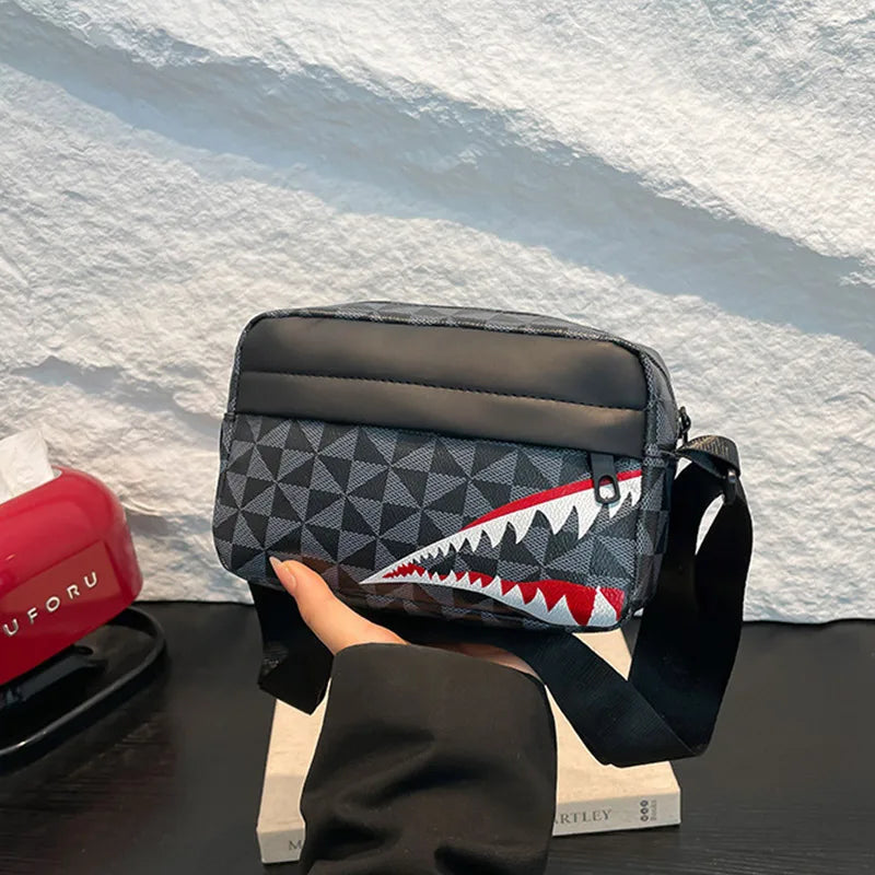 Stylish Shark Mouth Crossbody Bag