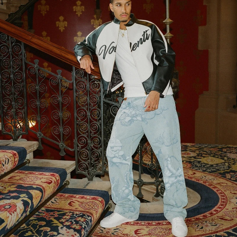 Y2K Angel Baggy Jeans