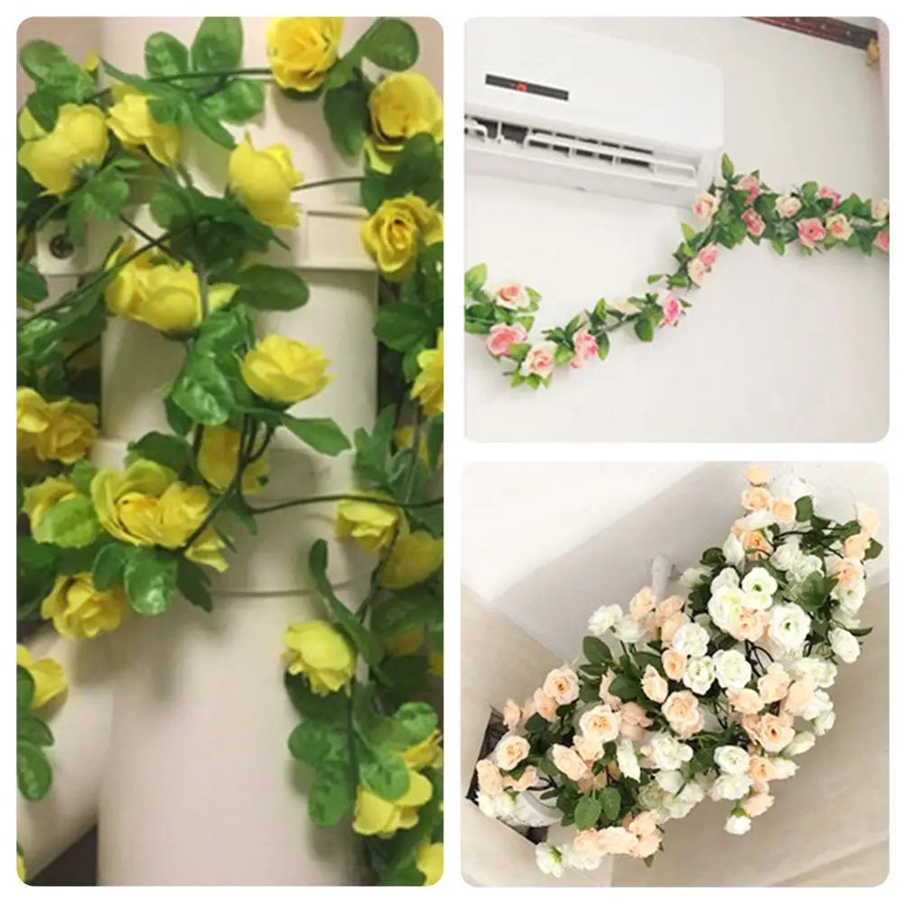 Silk Rose Garland for Decor