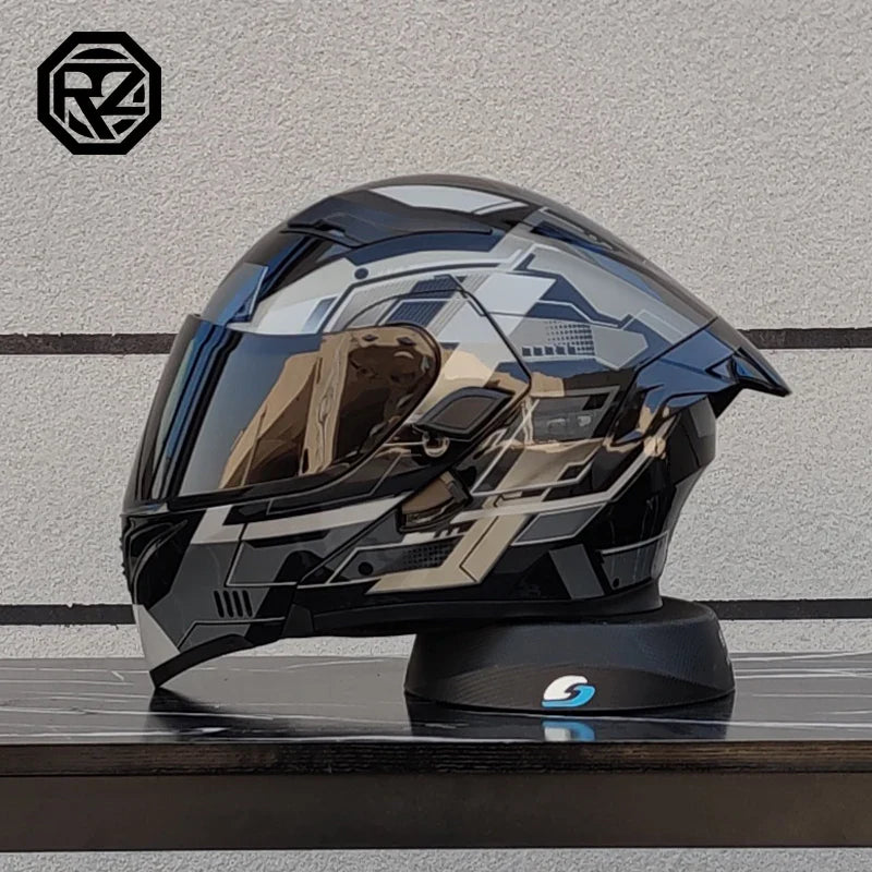 Double Lens Flip-Up Helmet