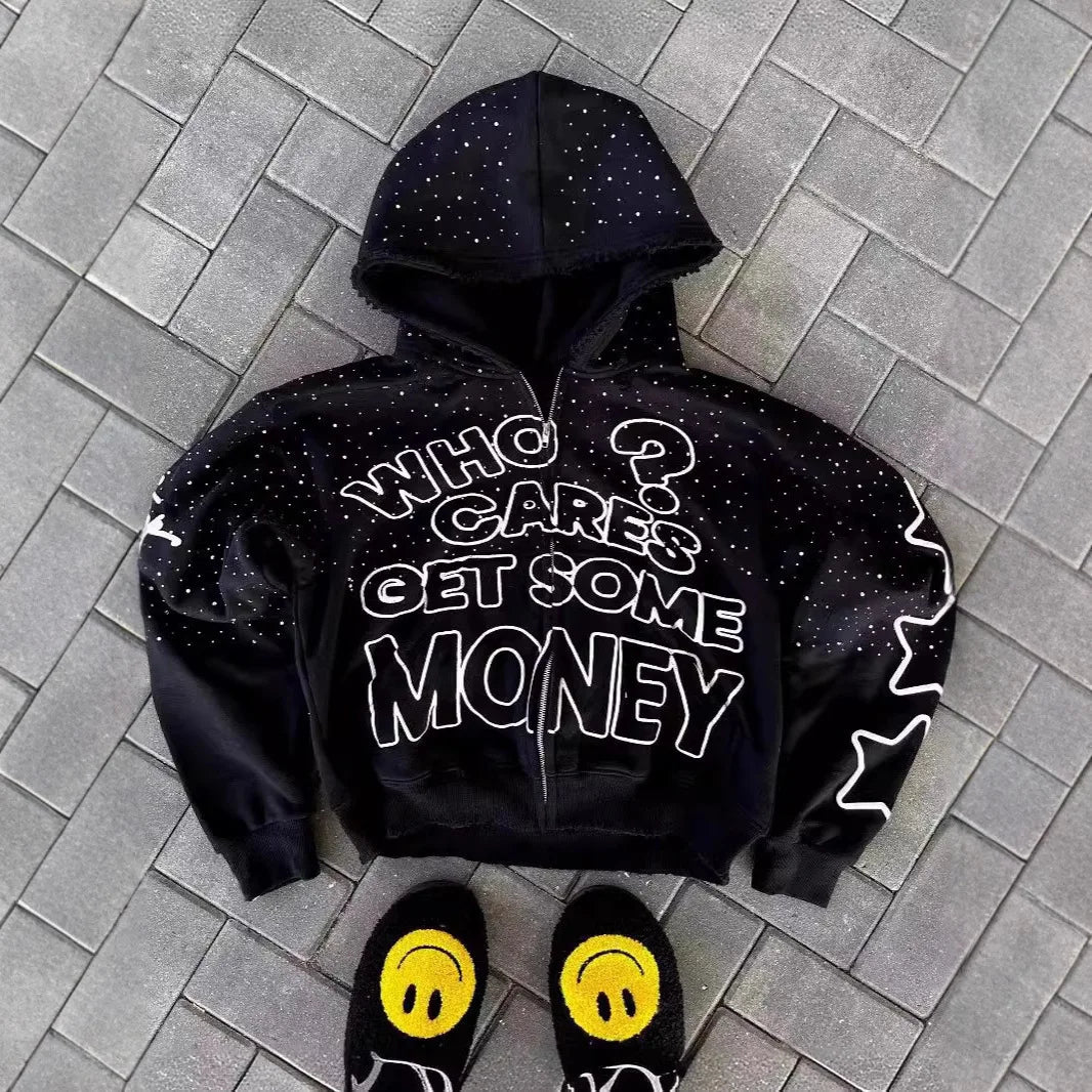 Trendy Retro Hoodie Jacket