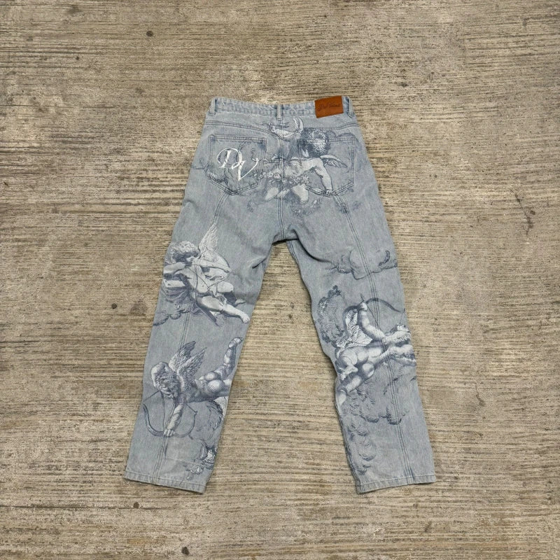 Y2K Angel Baggy Jeans