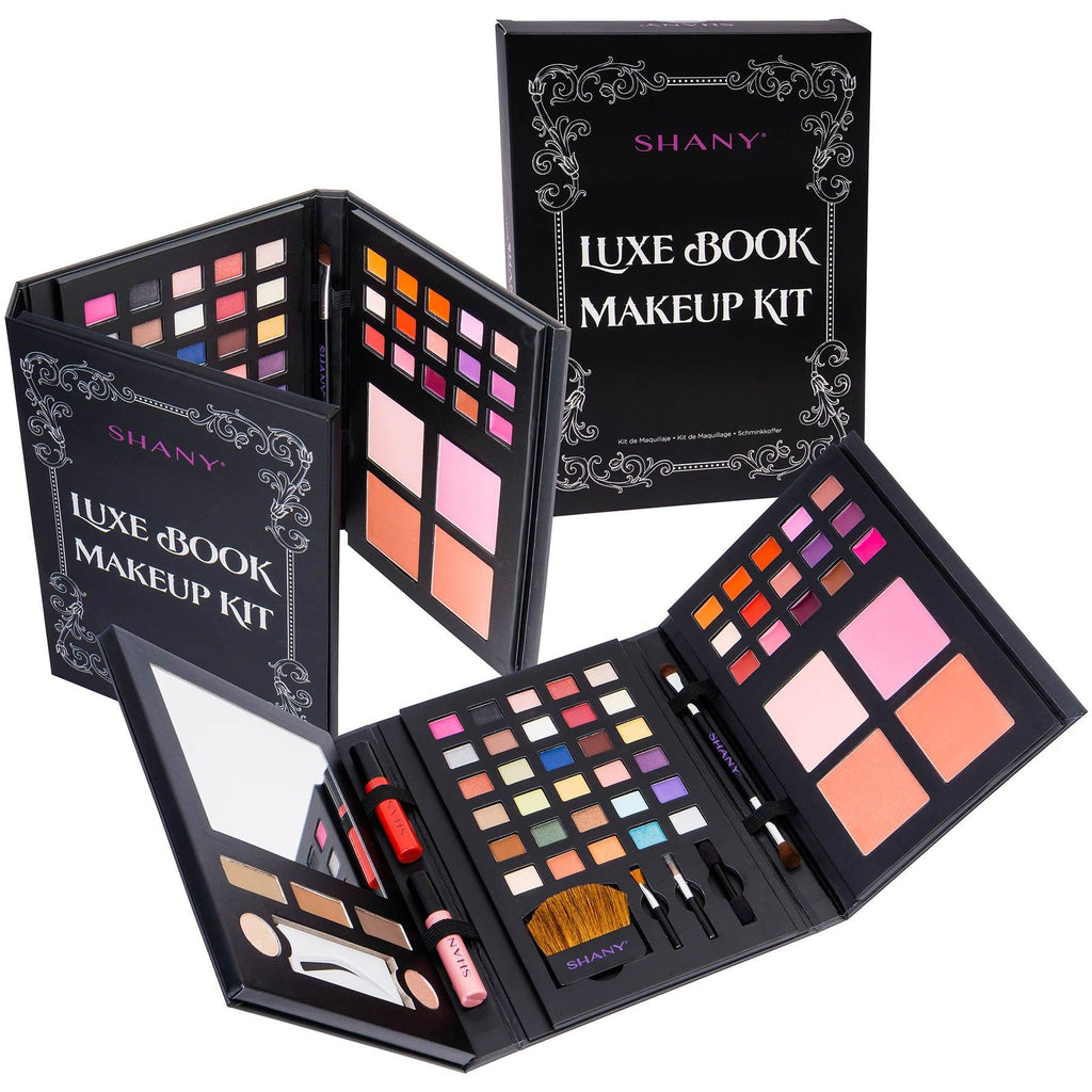 Luxe Book Makeup Set - All In One Travel Cosmetics Palette-1